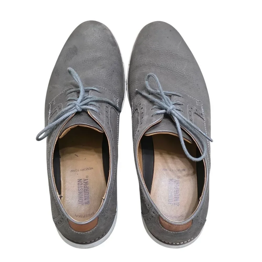 Taupe Sheepskin Men's Dress Shoes
